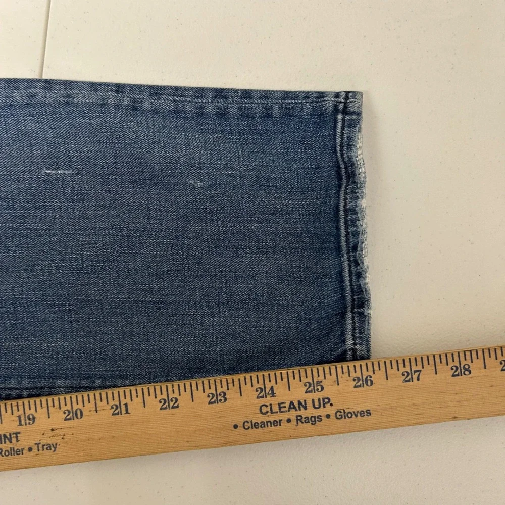 Rag & Bone Dre Slim Boyfriend Jeans Womens 30 Blue Distressed Low Rise